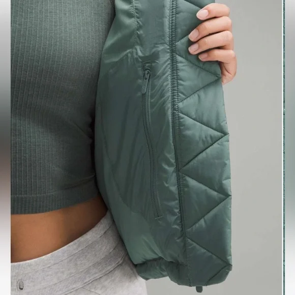 NWT Wunder Puff Cropped Jacket / Medium Forect - Picture 7 of 8